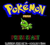 Pokemon Prism - Summer 2010 Beta (gold hack) Title Screen